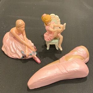 Pink Ballerina Figurines Set